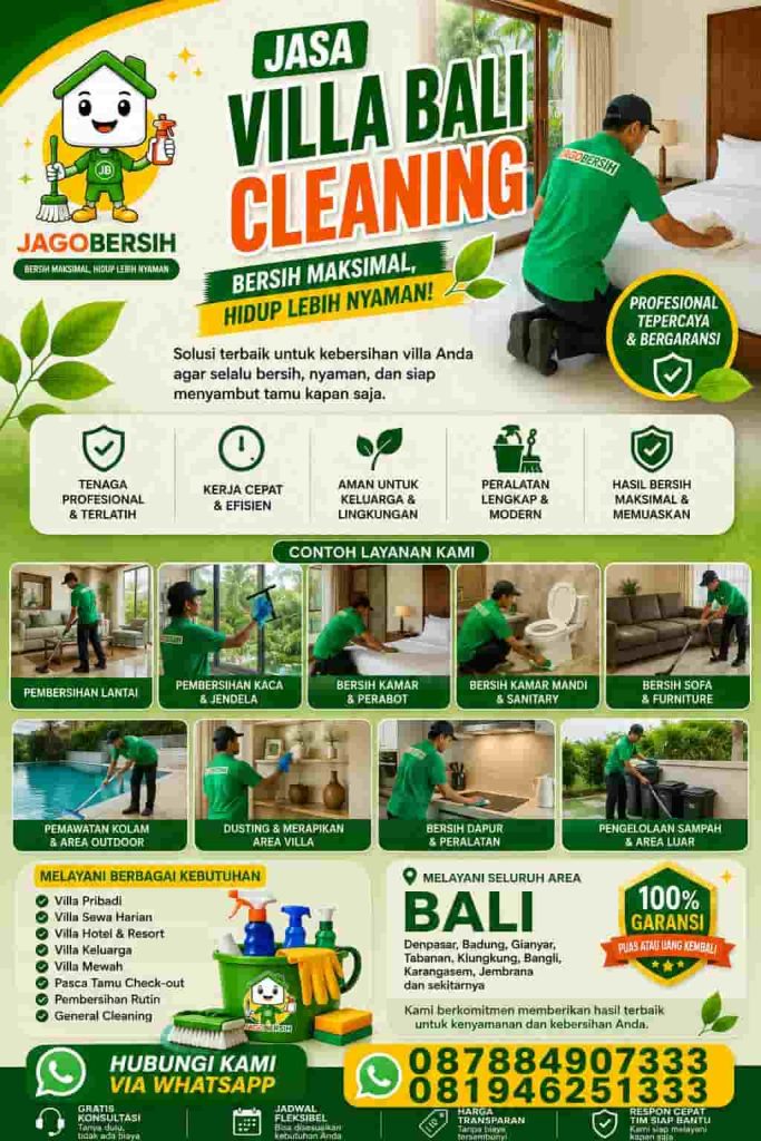jasa bersih villa