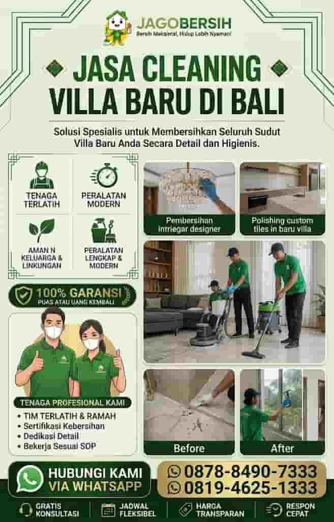 Jasa Home Cleaning di Bali Terdekat untuk Rumah yang Lebih Bersih, Rapi, dan Nyaman